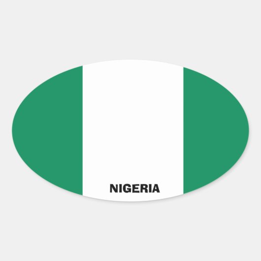 Sticker ovale style euro-nigérian (Devant)