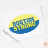Sticker Ovale Style graphique Boston Strong (Enveloppe)