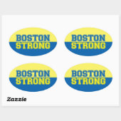 Sticker Ovale Style graphique Boston Strong (Feuille)