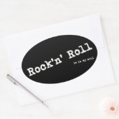 Sticker Ovale Style rock (Enveloppe)