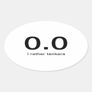 Sticker Ovale suce en marche - tenkara