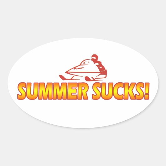 Sticker Ovale Sucs d'été (Devant)
