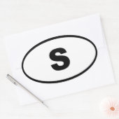 Sticker Ovale Suède S Europe (Enveloppe)