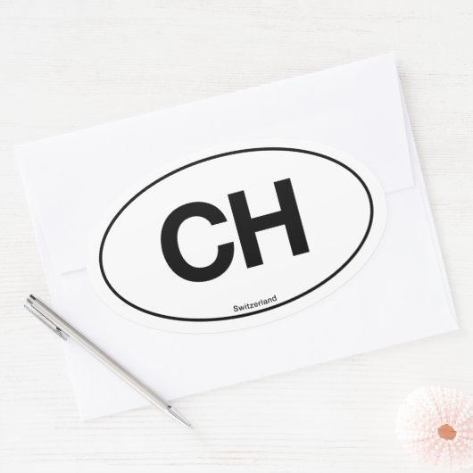 Sticker Ovale Suisse ovale (Enveloppe)