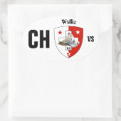 Sticker Ovale Suisse Svizzera Svizra Switzerland Kleber (Sac)