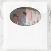 Sticker Ovale Sumo Mural Art (Sac)