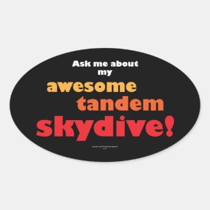 Sticker Ovale Super Tandem Skydive