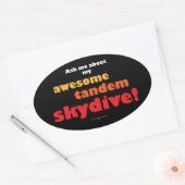 Sticker Ovale Super Tandem Skydive (Enveloppe)