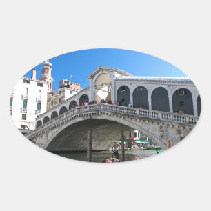 Sticker Ovale Superbe ! Venise Ultime, Rialto, Grand Canal