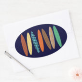 Sticker Ovale Surf (Enveloppe)
