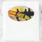 Sticker Ovale Surf (Sac)