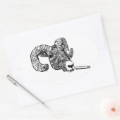 Sticker Ovale Surly Bighorn (Enveloppe)