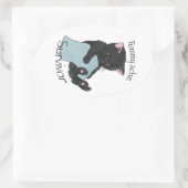 Sticker Ovale Survivant de Tummy Ache (Sac)