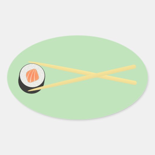 Sticker Ovale Sushi I parfait (Devant)