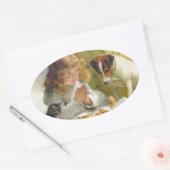 Sticker Ovale Suspense de Charles Burton Barber (Enveloppe)