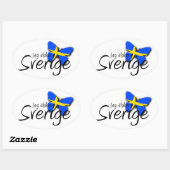 Sticker Ovale Sverige (Feuille)