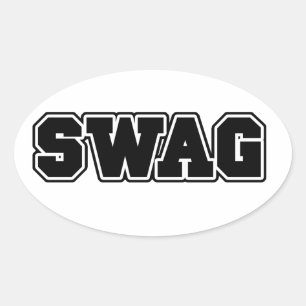 Sticker Ovale Swag