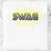 Sticker Ovale Swag (Sac)