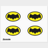 Sticker Ovale Symbole Batman (Feuille)
