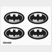 Sticker Ovale Symbole Batman | Logo Grainy (Feuille)