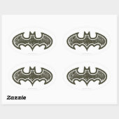 Sticker Ovale Symbole Batman | Nouveau logo (Feuille)