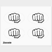 Sticker Ovale Symbole du premier (Feuille)