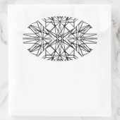 Sticker Ovale symétrie géométrique (Sac)