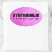 Sticker ovale Synthaholic Life (Sac)