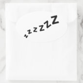 Sticker Ovale Szz de la Snore (Sac)
