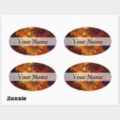 Sticker Ovale t (Feuille)