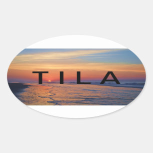 STICKER OVALE T I L A