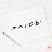Sticker Ovale T-shirt 90's PRIDE (Enveloppe)