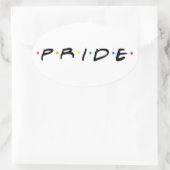Sticker Ovale T-shirt 90's PRIDE (Sac)