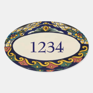 Sticker Ovale Table d'adresses ajouter des nombres