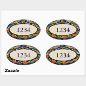 Sticker Ovale Table d'adresses ajouter des nombres (Feuille)