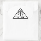 Sticker Ovale Tableau de bord (Sac)