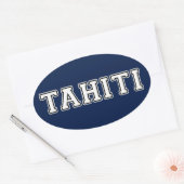 Sticker Ovale Tahiti (Enveloppe)