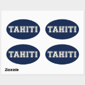 Sticker Ovale Tahiti (Feuille)