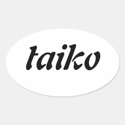 sticker ovale Taiko (Devant)