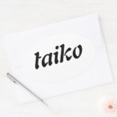 sticker ovale Taiko (Enveloppe)
