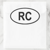 Sticker Ovale Taiwan "RC" (Sac)