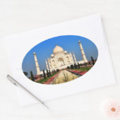 Sticker Ovale Taj Mahal (Enveloppe)