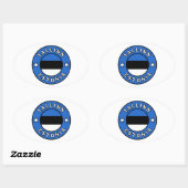Sticker Ovale Tallinn Estonie (Feuille)