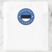 Sticker Ovale Tallinn Estonie (Sac)
