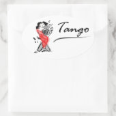 Sticker Ovale Tango dansant (Sac)