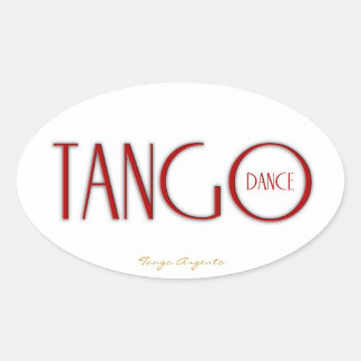 Sticker Ovale Tango dansez