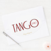 Sticker Ovale Tango dansez (Enveloppe)