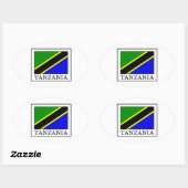 Sticker Ovale Tanzanie (Feuille)
