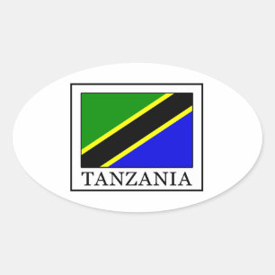 Sticker Ovale Tanzanie