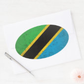Sticker Ovale Tanzanie (Enveloppe)